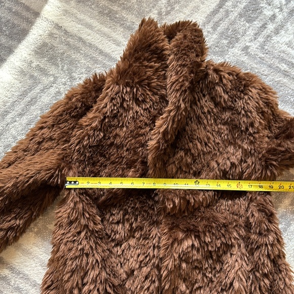 NWT Express faux fur swing coat jacket teddy bear size small $178 retail - Picture 11 of 11